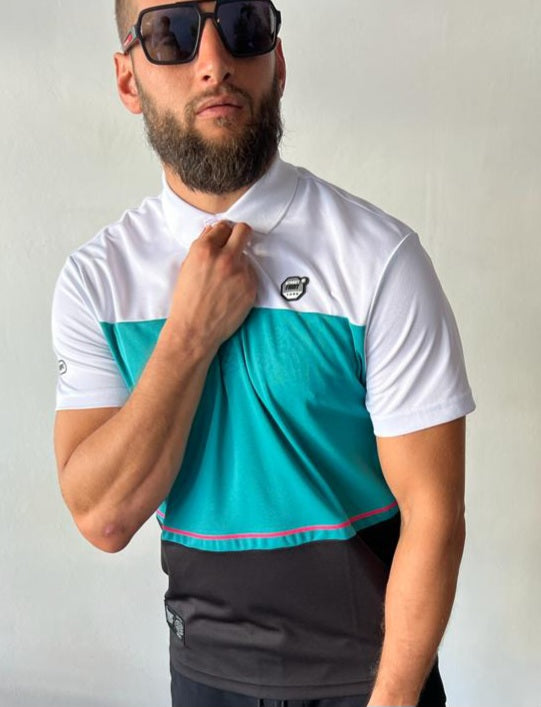 StreetFight polo dry fit TH Blue Lagon