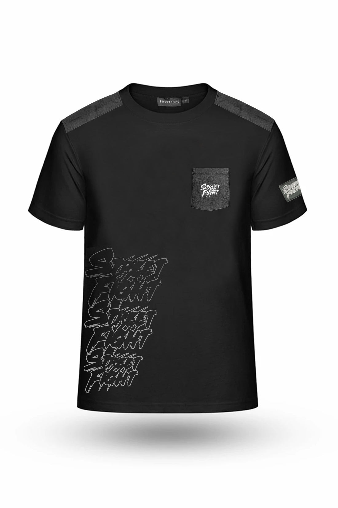 Nouveau T-shirt StreetFight "Milano" Noir/noir